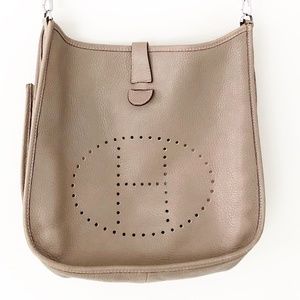 Fashion Leather Crossbody bag, looks like Hermes
